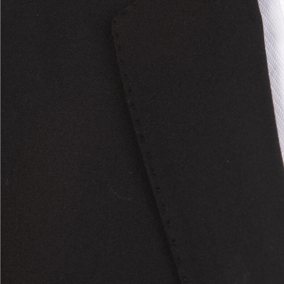 NEW MENS EMPORIO ARMANI Blazer Jacket US46 M LINE Black Single-Breasted - Picture 5 of 6